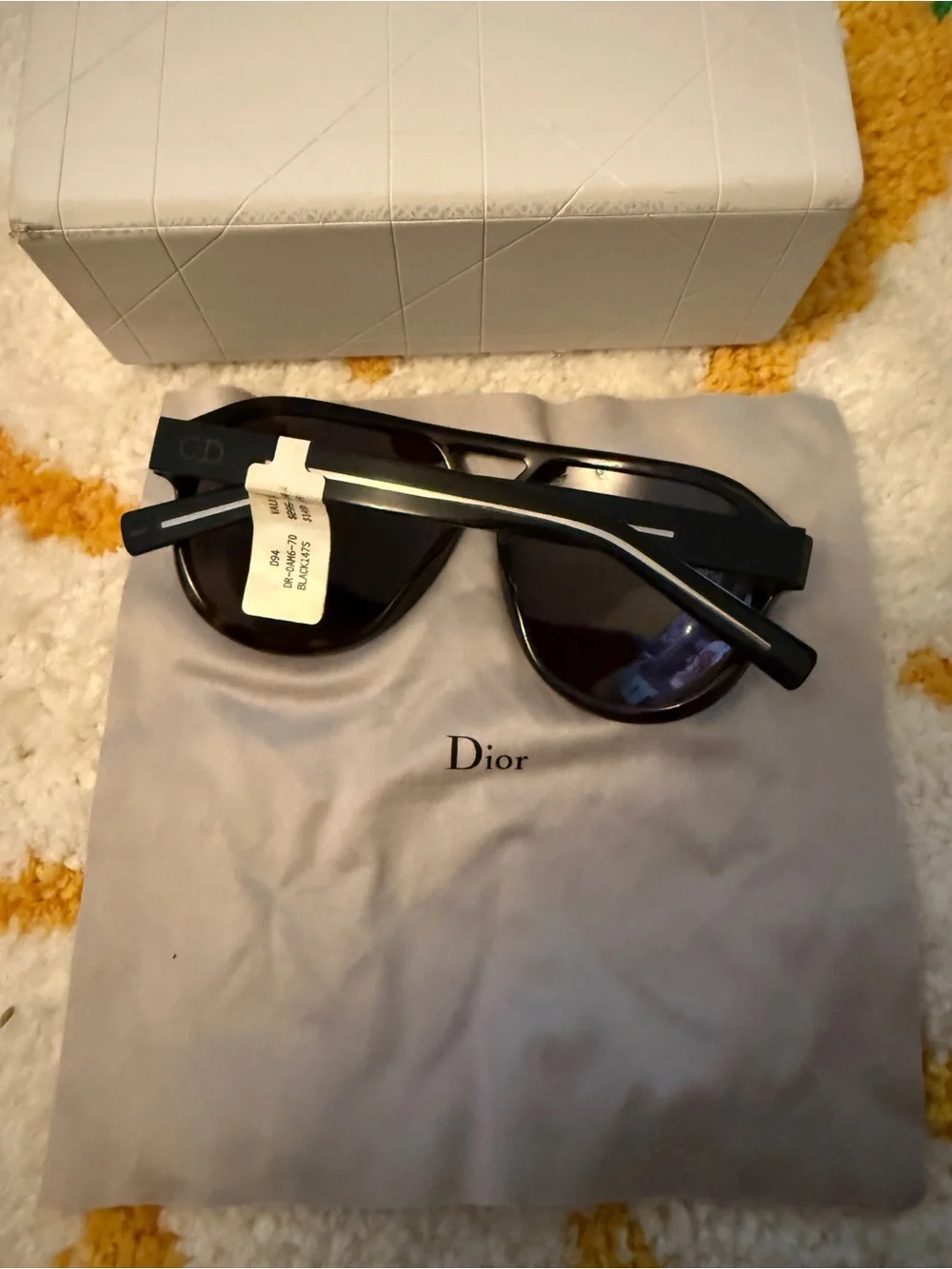 Brand new  Dior Black Tortoiseshell Aviator Sunglasses